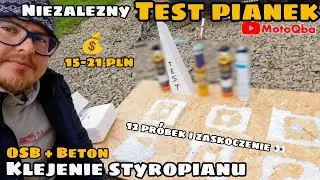 TEST 🛠️ KLEJ do styropianu PIANA niskoprężna do OSB i BETONU #MotoQba pianka montażowa 