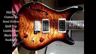 PRS SE Custom 22 Semi-Hollow Quilt Top Limited Run