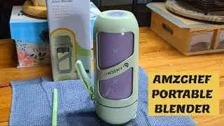 AMZCHEF Vacuum Portable Juicer Blender