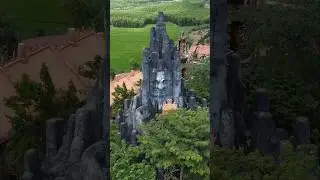 Тысячи лиц наблюдают за посетителями из впечатляющего храма во Вьетнаме #нячанг #PhapVienThanhSon