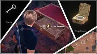 Vintage Compass & Key Location Guide (Chief Manor & Village) - Resident Evil 4 Remake