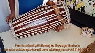 Pakhavaj Mridangam Indian Traditional Khol, Sheesham Wood Pakhawaj, Low Pitch Pakhawaj