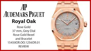 ▶ Audemars Piguet Royal Oak Selfwinding Nickel Grey Index Rose Gold 15450OR.OO.1256OR.01 - ОБЗОР
