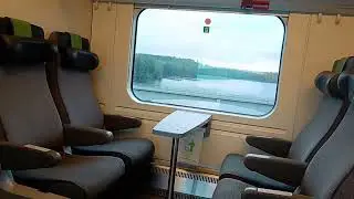 #VR #train #travel to #finland beautiful #nature #view 