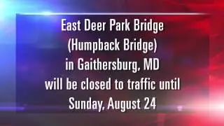 Temporary Bridge Closure of East Deer Park bridge (Humpback Bridge)