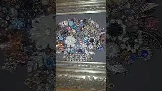 Want to make your own jewelry art? Let&rsquo;s create! #jewelryart #repurposedjewelry #upcycledjewelry