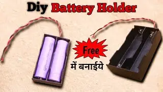 How To Make 18650 Lithium Battery Holder At Home Using Pvc Pipe