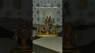 Beautiful Small Brass Shankh Chakra Namah Statue for Home Temples | ShreeYaash Idols #short #shorts