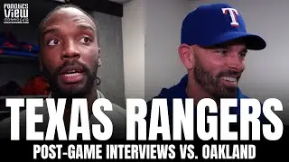 Taylor Hearn & Chris Woodward React to Rangers Blowout vs. Oakland, Great Texas Clubhouse Vibes