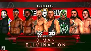 WWE 2K20 8 Man Elimination Match Gameplay - Ricochet vs Rey Mysterio vs Kofi Kingston And More