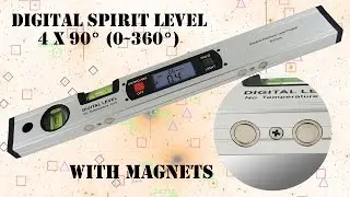 Digital Level Inclinometer Angle Finder Spirit Level 360&deg; with 4 Strong Magnets