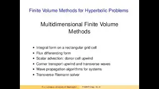 FVMHP24   Multidimensional finite volume methods