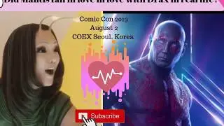 #comiccon2019   #marvelccs2019  Did Mantis fall in love with Drax?  #sherlynkim