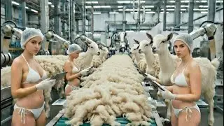 Inside the Modern Wool Factory &mdash; How Sheep Wool Becomes Luxury Blankets