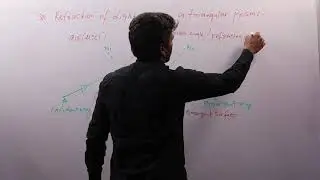 Refraction of light through triangular prism(class 12'th/ optics)