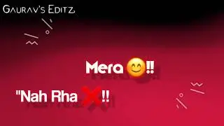 || O Zalima  whatsApp status || Remix of zalima || Use headphone||By Gaurav's Editz||