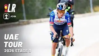 Evenepoel VS Del Toro Mega Battle | UAE Tour 2026 Stage 3 | Lanterne Rouge x JOIN Cycling