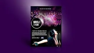 Professional Music Flyer Design in - Photoshop CC