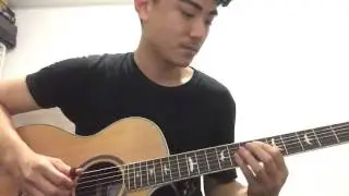 Walking bass Jazz guitar practice