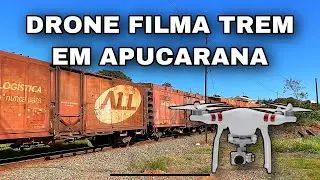 Trem cruzando a cidade de Apucarana - PR