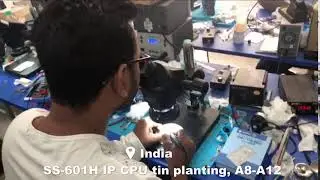 Real practise by repairman #SUNSHINE SS-601H &nbsp;IP CPU Plant Tin Set &nbsp;A8-A12