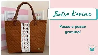 Bolsa de tecido - Bolsa Karine #artesanatofacil #bolsadetecido
