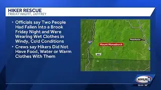 New Hampshire Fish and Game urging winter hiking preparations after rescuing 2 hikers Friday