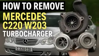 How to remove 2005 Mercedes w203 c220d cdi turbocharger and turbo actuator