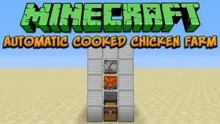 Minecraft: Automatic Cooked Chicken Farm Tutorial