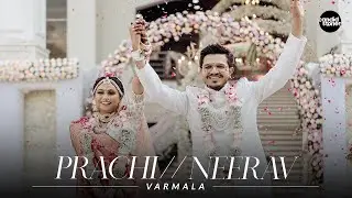 Prachi & Neerav || Varmala || Candid Stories || 2024