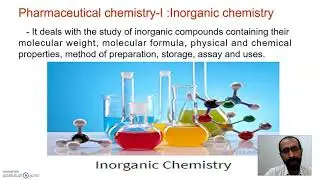 Introduction to Pharmaceutical Inorganic Chemistry II First year Diploma in Pharmacy