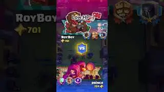 WIN WITH LOW HP 👑👑😁😁.       #clashroyale #oldplayer #clashroyaleshorts