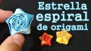 Estrella espiral de papel │ Origami