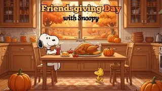 【Friendsgiving Day with Snoopy 】Chill Jazz Playlist for Focus Work & Study 📝