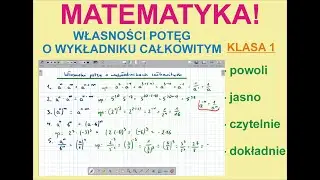 Własności potęg o wykładniku całkowitym
