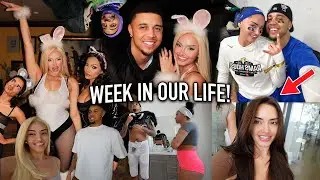 WEEK IN OUR LIFE VLOG! (HOSTING A COSTUME PARTY, KARLA'S NEW HAIR COLOR, CELEBRITY GAME + MORE!!) 🔥