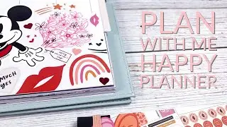 Making a Mickey & Minnie Valentine's Day Spread! [The Happy Planner]