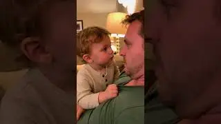 Dad & Baby Whisper About Mom&hellip; 