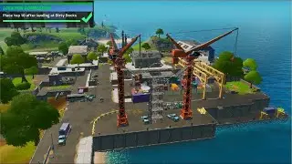 Place top 10 after landing at Dirty Docks - Location Domination (Fortnite Battle Royale)
