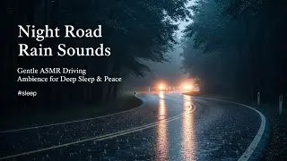 Night Road Rain Sounds &mdash; Gentle ASMR Driving Ambience for Deep Sleep & Peace #sleep