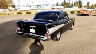 1957 Chevy 2 door post black