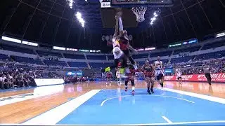 Calvin Abueva denies Arwind Santos | PBA Philippine Cup 2019 Semifinals