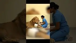 🦁💤 Relaxing Lion Blood Pressure ASMR 🩺 Whispered Care & Soothing Lion Purrs