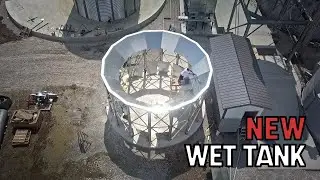 The Crane is back. Wet Tank is going up.
