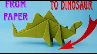 Easy Origami Stegosaurus Tutorial | Step-by-Step Paper Dinosaur 🦖✨