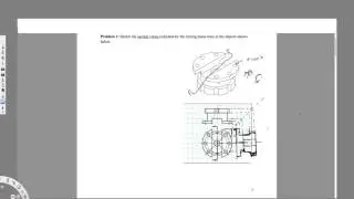 Sketch the section views indicated by the cutting plane lines in the objects shown