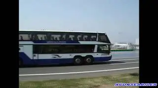JRバス　メガライナー120km/hからの緊急制動　NEOPLAN MEGA LINER