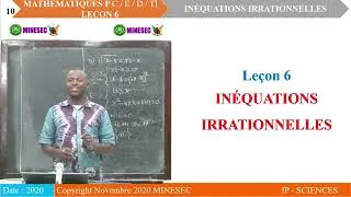 IP SC MATHEMATIQUES 1ère S Leçon 6 Inéquations irrationnelles360P