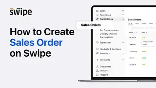 How to create sales order on Swipe