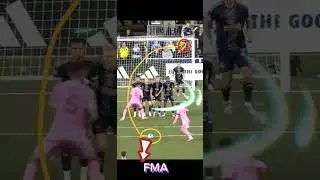 Messi Free Kick Incredible Goal Inter Miami🔥🐐#shorts #messi #fyp #viral #football #lionelmessi#trend